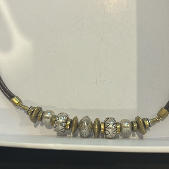 Silpada 19-1/2” brown leather cord necklace! - Picture 2 of 3